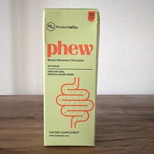 Phew Natural Herbal Constipation Bloating Relief ModernHerbs EXP 9/202